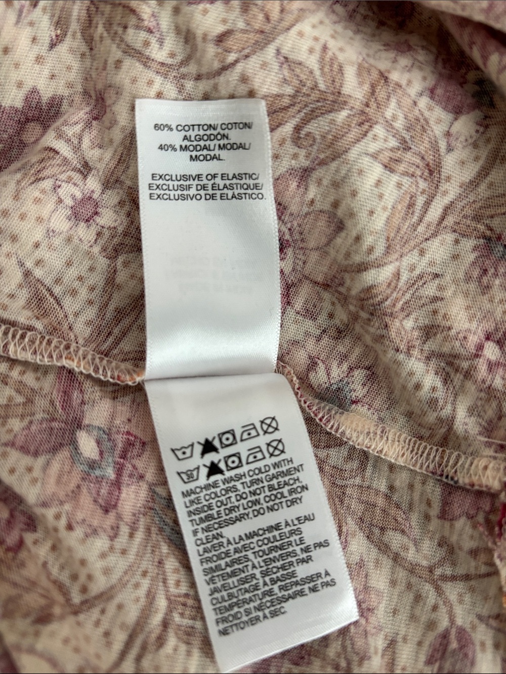 Lucky Brand Women's Floral Smocked Peasant Top - Picture 5 of 5